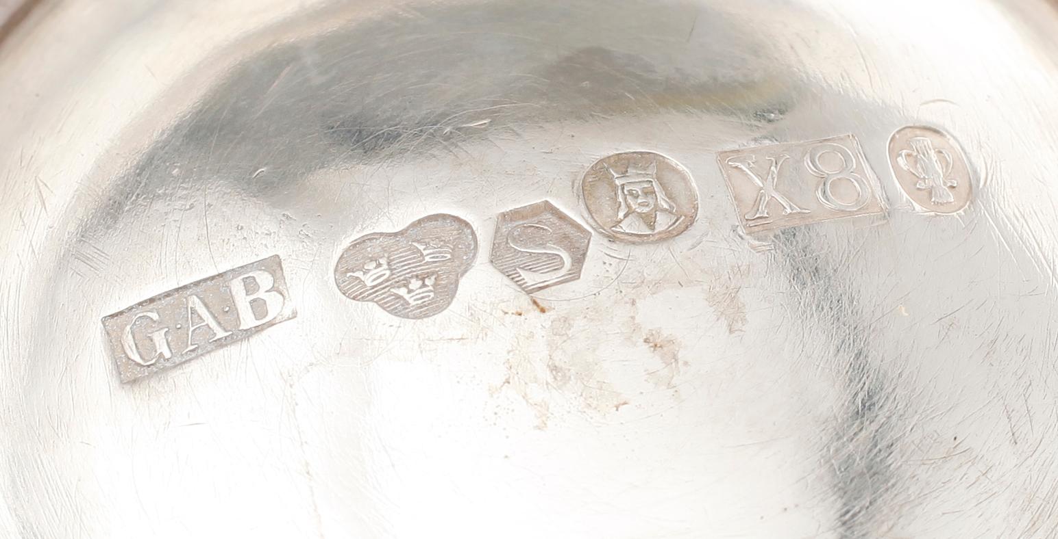 VAS, silver, GAB, Stockholm, 1948. Vikt ca 498 g.