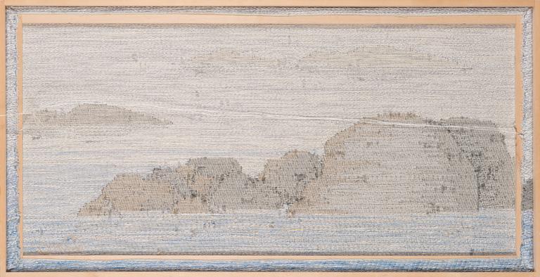 Riitta-Maija Oksanen, bildväv, signerad RMO, för Helmi Vuorelma AB, numrerad 110/400.