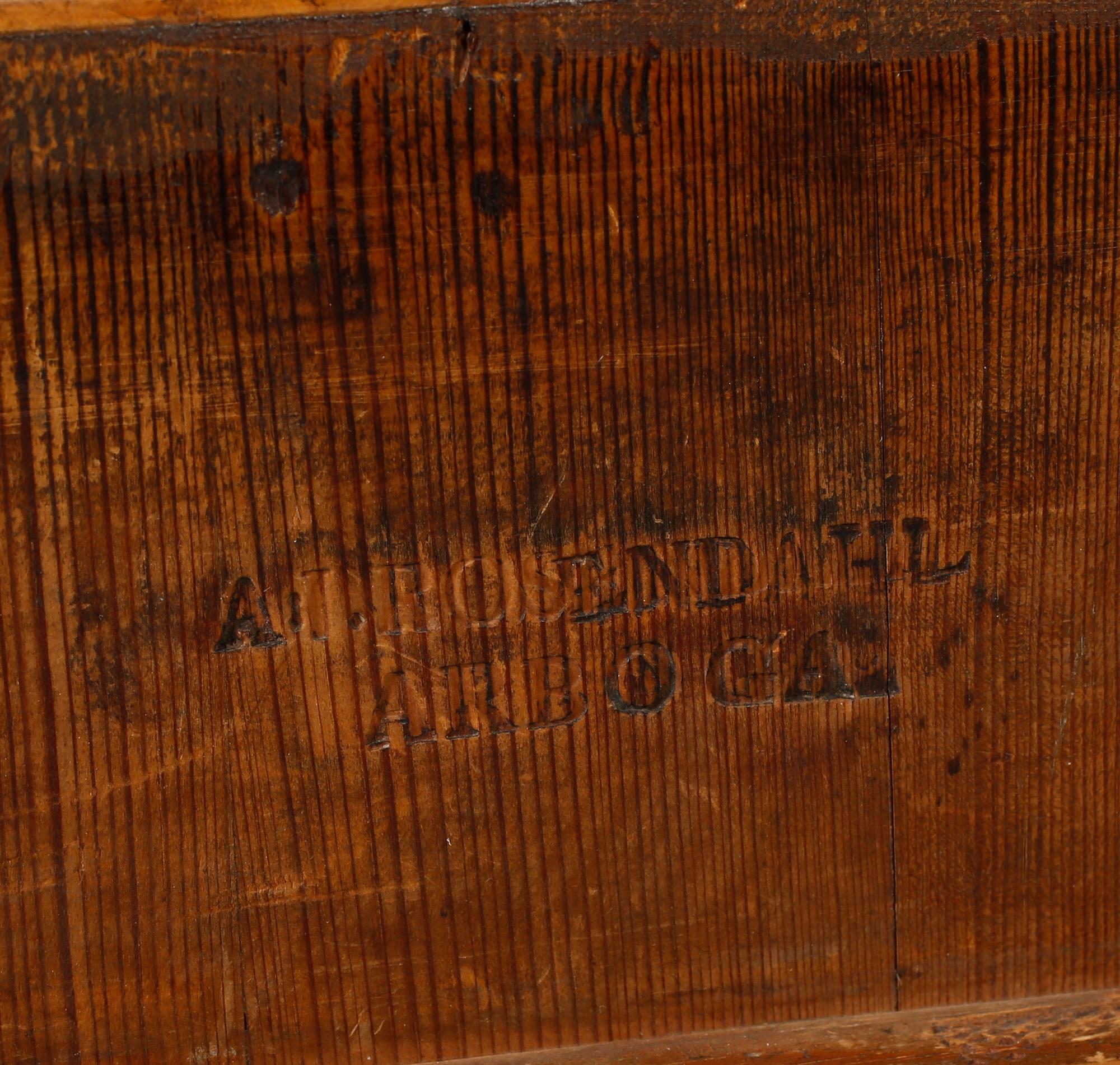 FÄLLBORD, Anders Rosendahl, Arboga, 1762-1836.