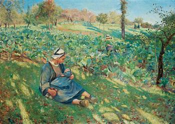 656. Gerda Roosval-Kallstenius, Sensommardag - I kållandet.
