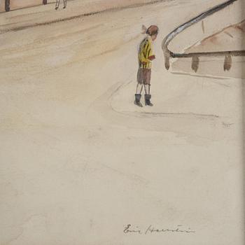 Eric Hallström, View of Skeppsholmen.