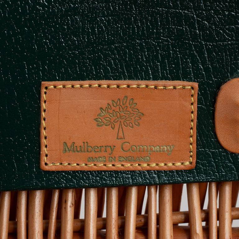 Mulberry, a picnic basket, late 20th Century.