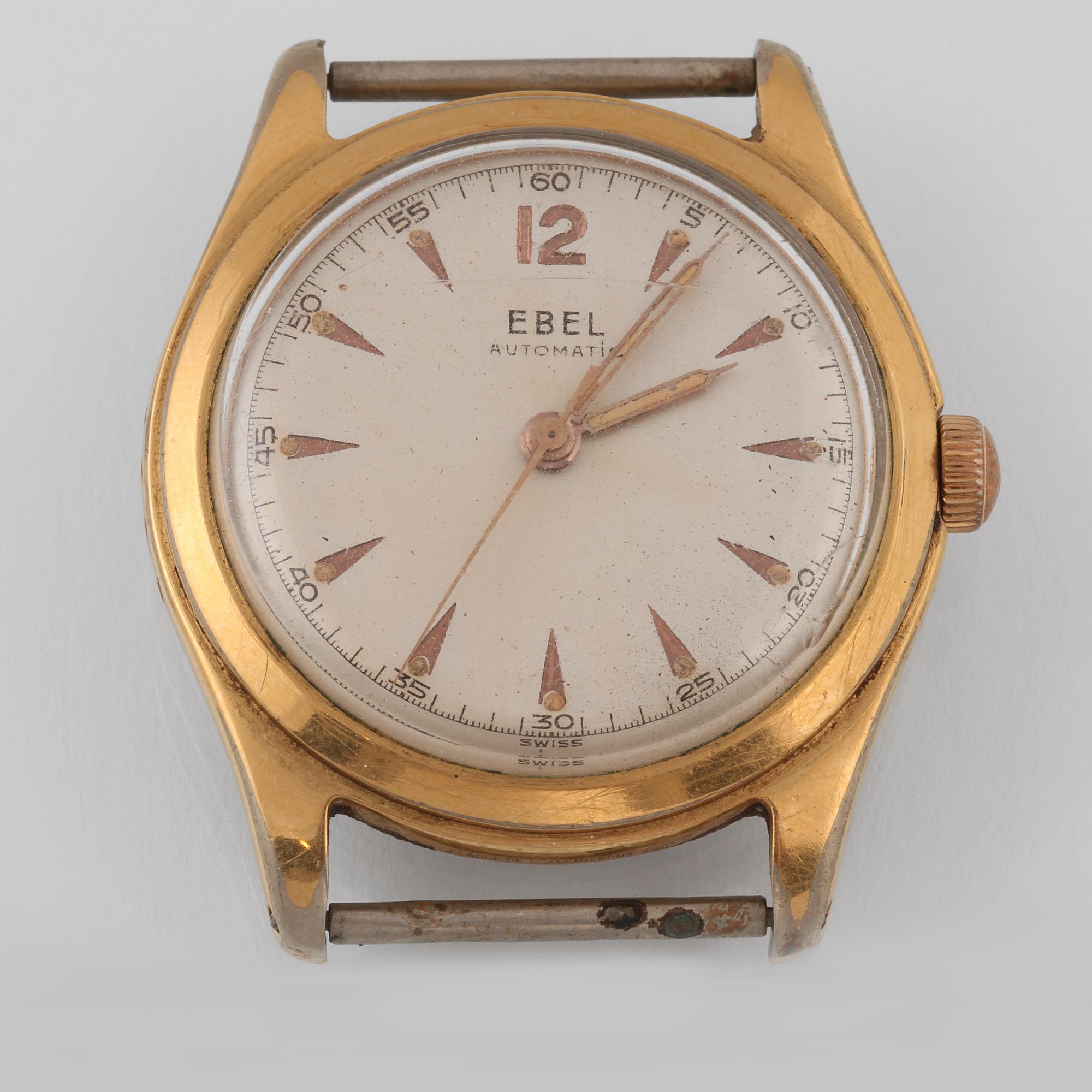 ARMBANDSUR, guld på stål, Ebel.