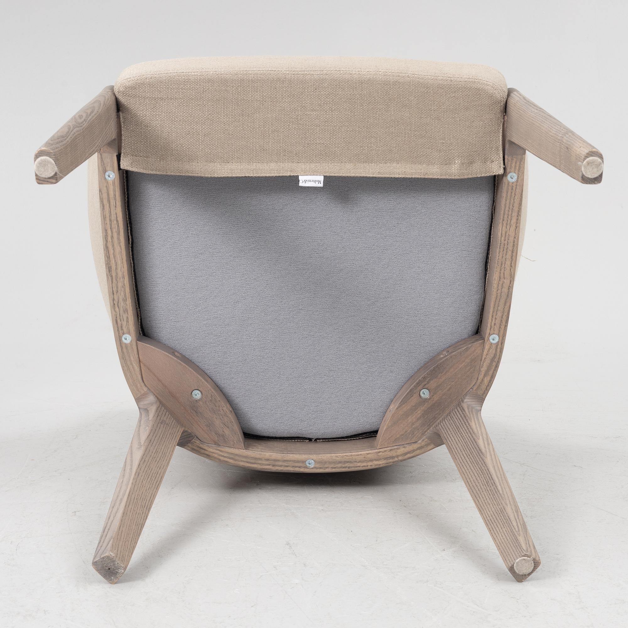 Rodolfo Dordoni, five 'Chelsea' armchairs and one chair, Molteni.