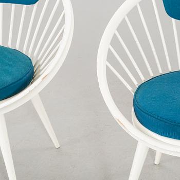 KARMSTOLAR, ett par, "Circle", 1900-talets andra hälft.