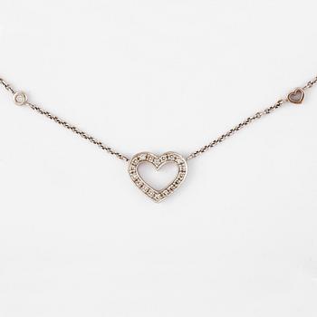 Ole Lynggaard · COLLIER, Ole Lynggaard, 18k vitguld med briljantslipade diamanter tot ca0,18ct.