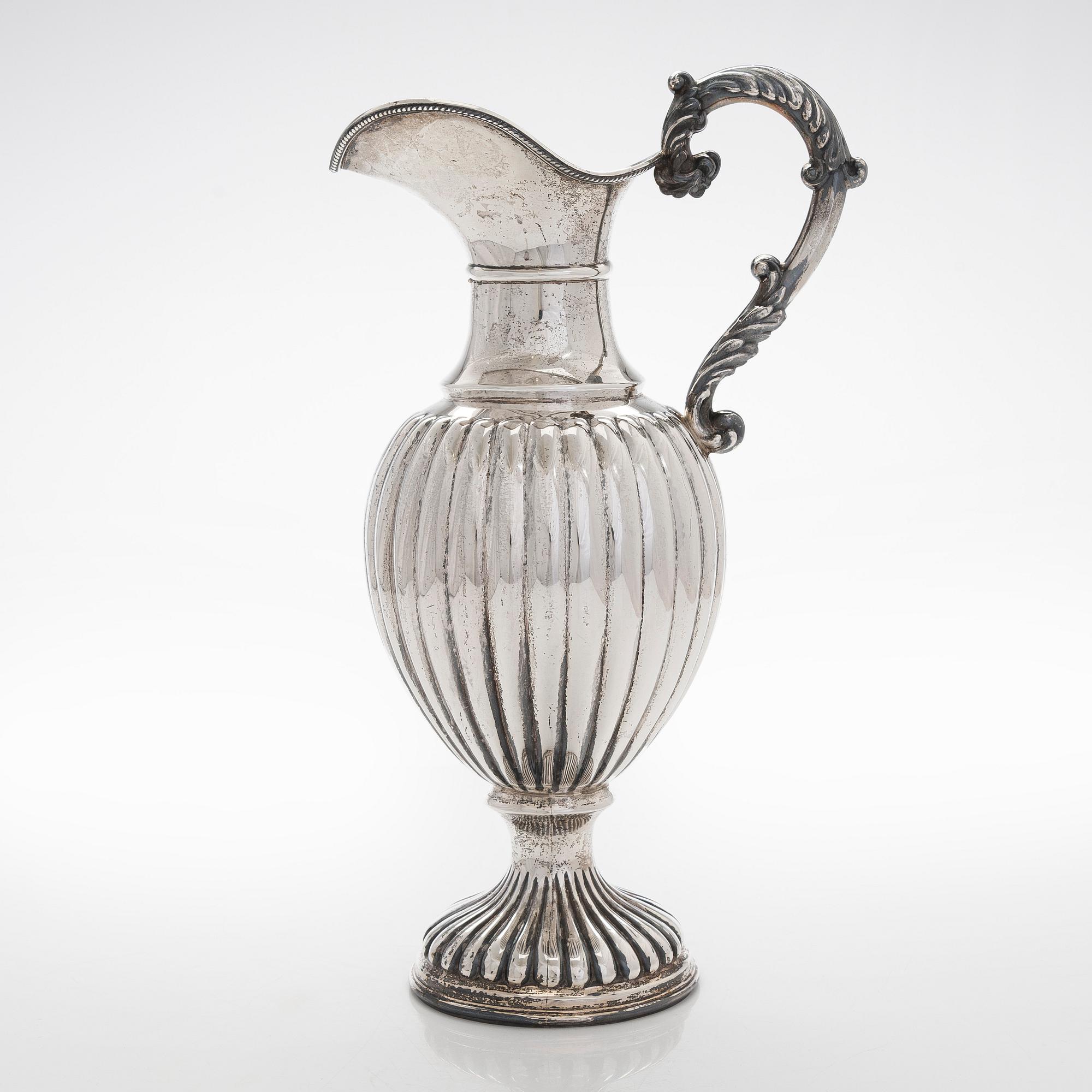 A Spanish silver ewer, 20th century.