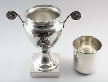 CHAMPAGNEKYLARE, nysilver, Giovanni Patrini, 1900-talets andra hälft.