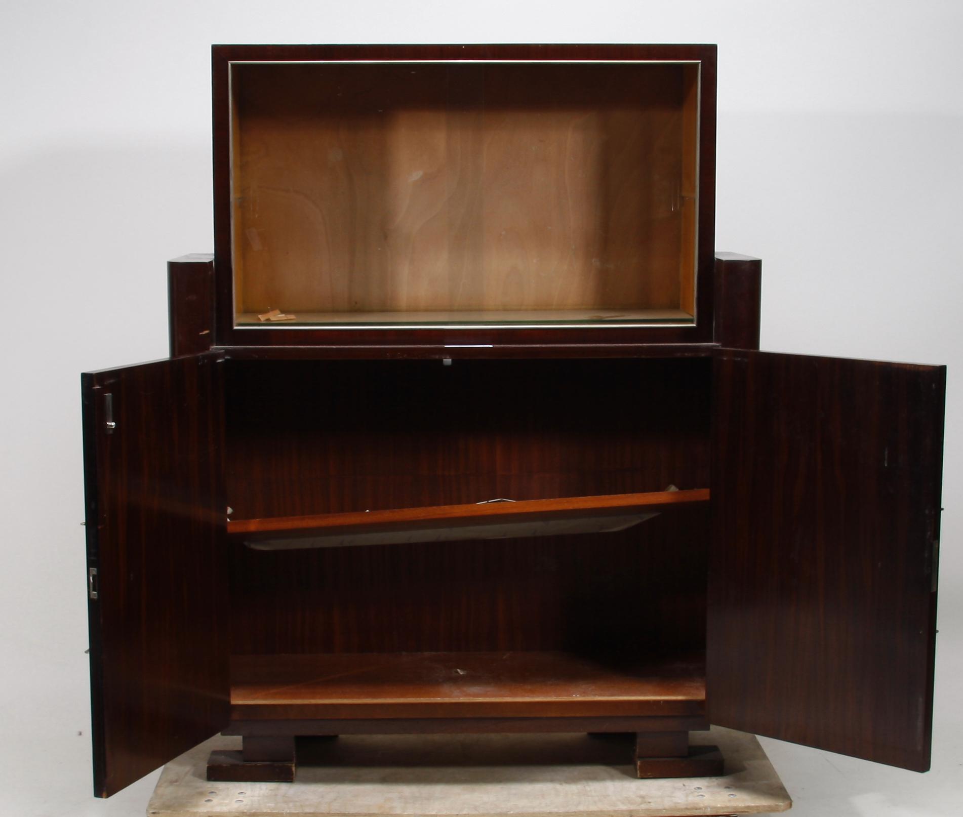VITRINSKÅP, art deco, 1920/30-tal.