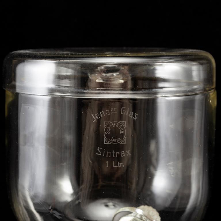 GERHARD MARCKS, coffee machine, "Sintrax", Jenaer Glaswerk, Schott & Gen, Germany.