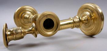 LJUSSTAKAR, ett par, senempire, 1800-talets första hälft.