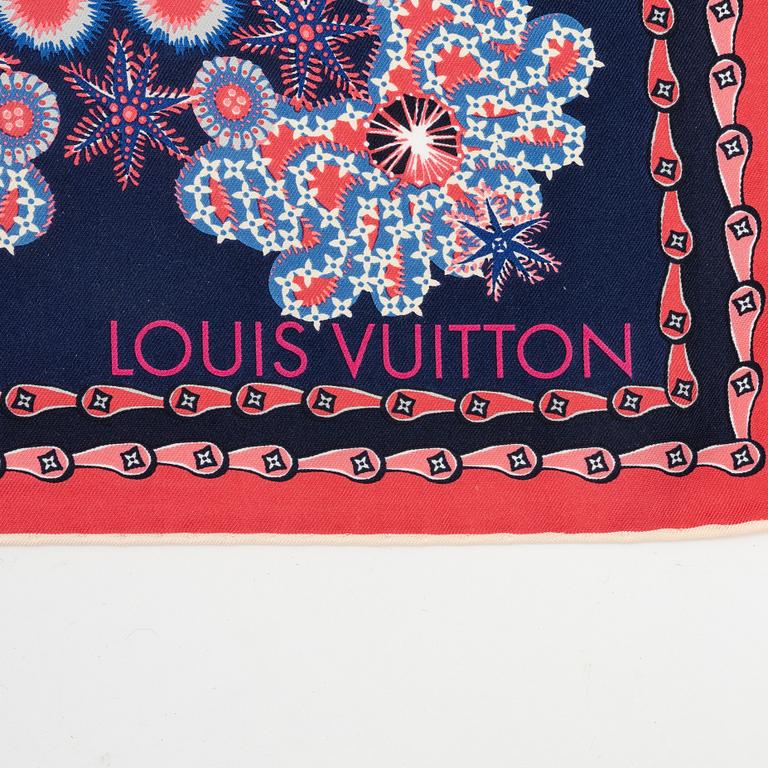 Louis Vuitton, a twill silk scarf.