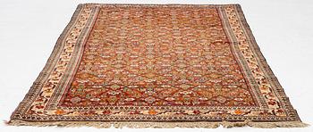 Rug, antique Ardabil probably, approx. 212 x 117 cm.