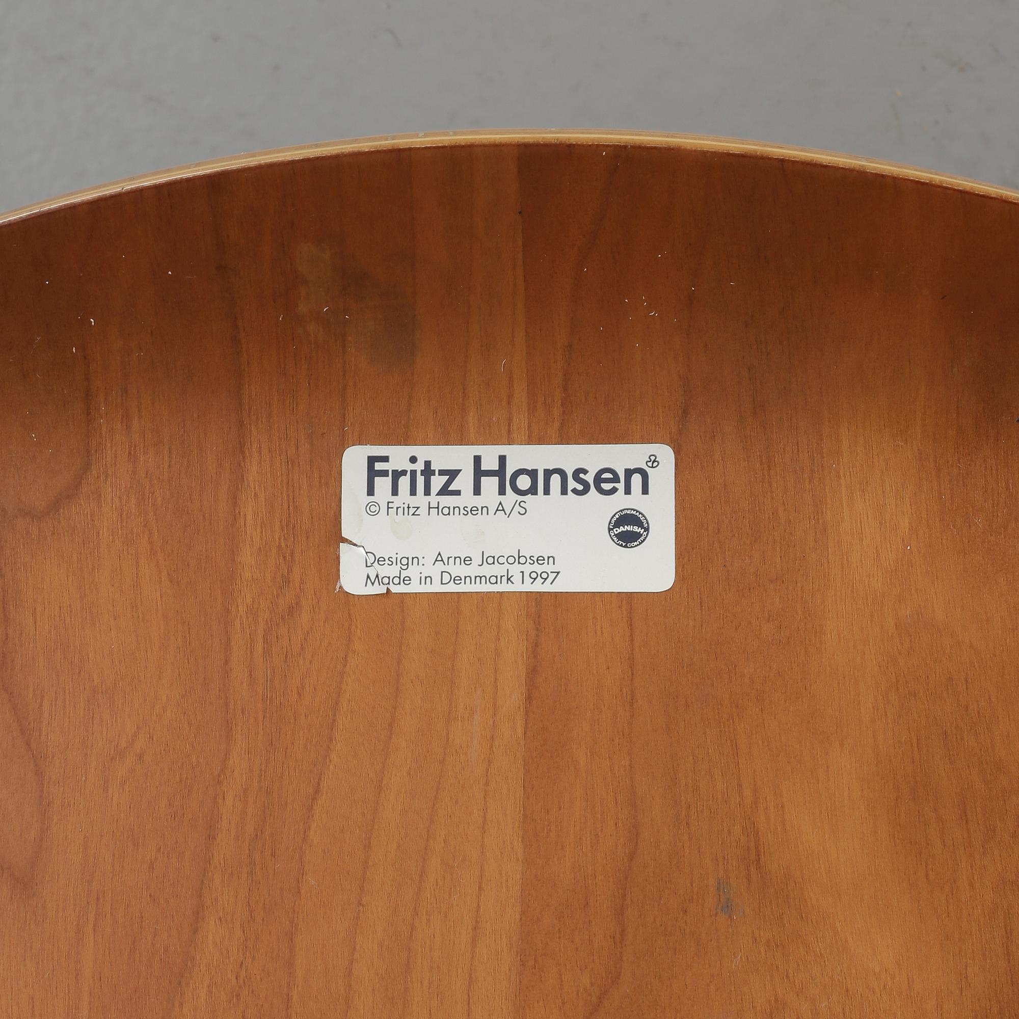 KARMSTOL, "Sjuan", Arne Jacobsen, Fritz Hansen.
