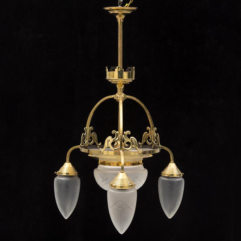 A first half of the 20th century ceiling light.