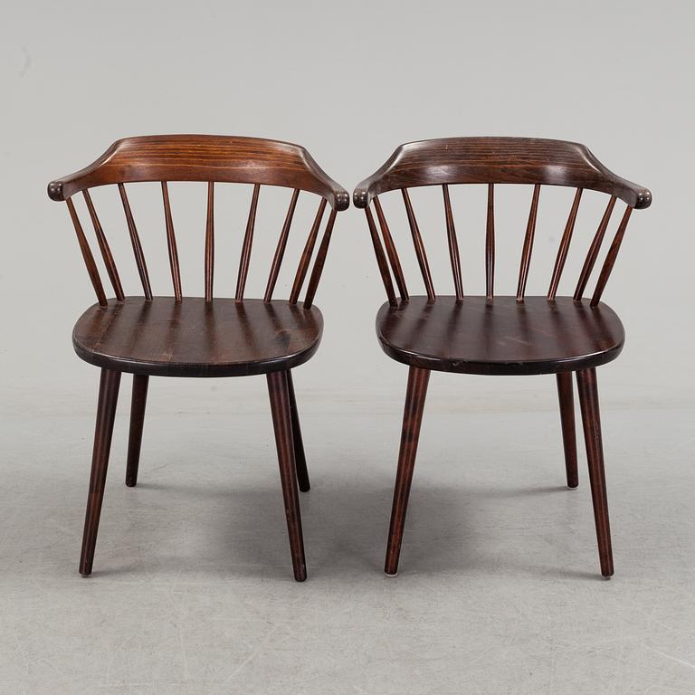 A set of eight 'Småland' armchairs by Yngve Ekström.