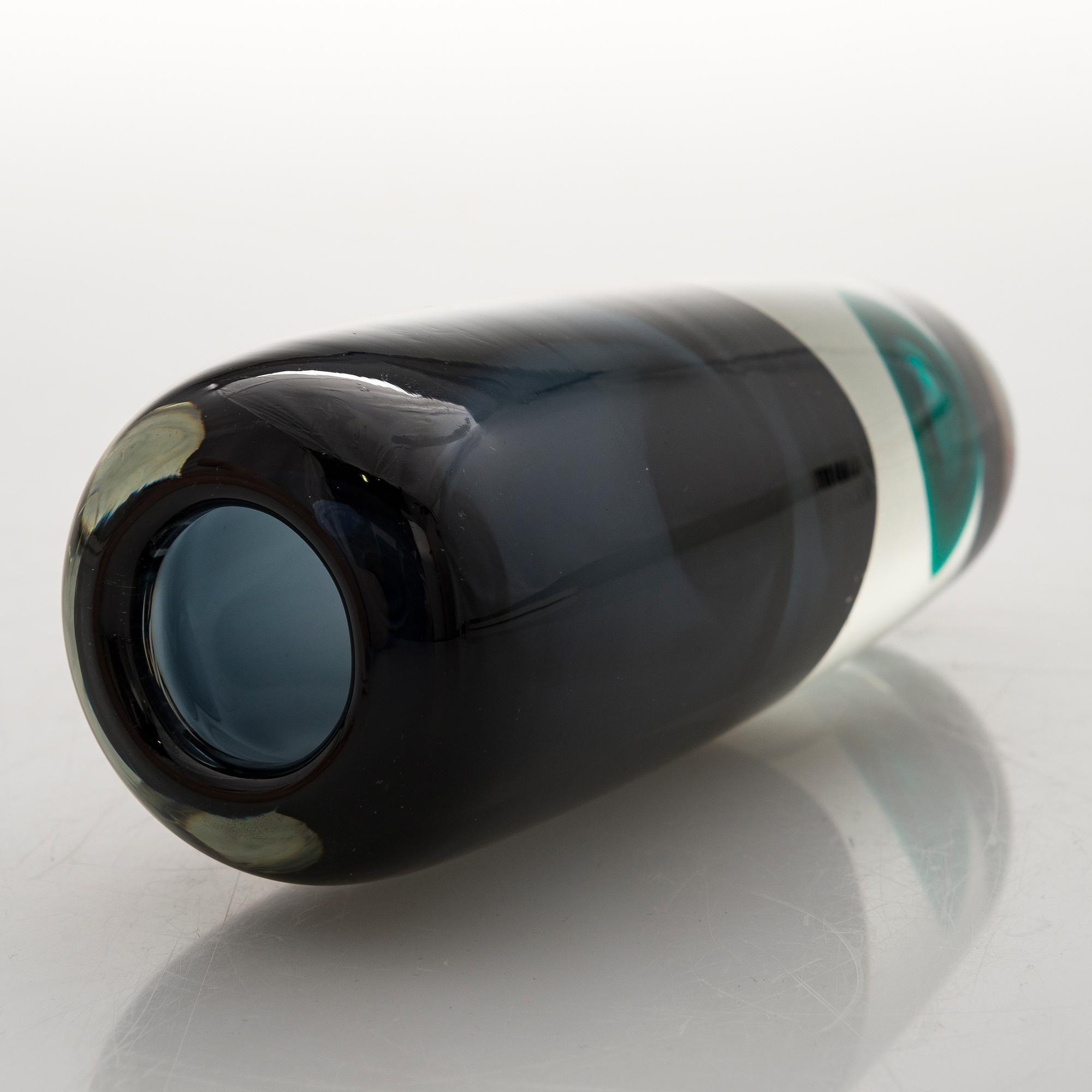 SAARA HOPEA, MALJAKKO, lasia, "Kupla", signeerattu S. Hopea, Nuutajärvi Notsjö.