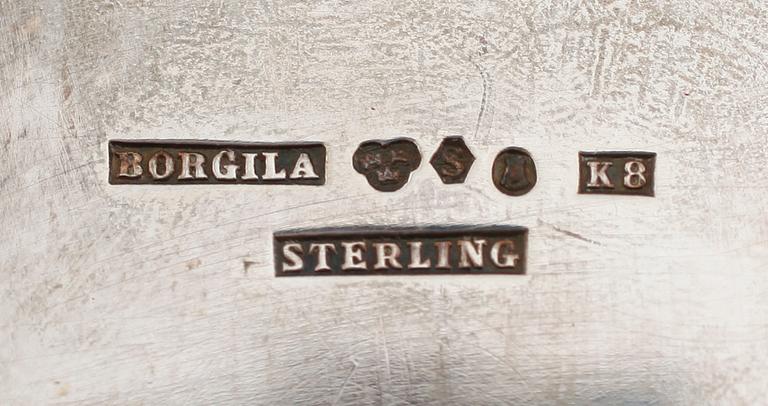 BÄGARE, silver, Borgila, Stockholm 1936. Vikt ca 207 gram.