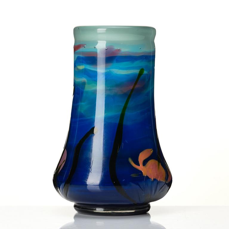 Ferdinand Boberg, /Betzy Ählström, an Art Nouveau 'marqueterie sur verre' vase, Reijmyre glassworks, Sweden ca 1901-1905.