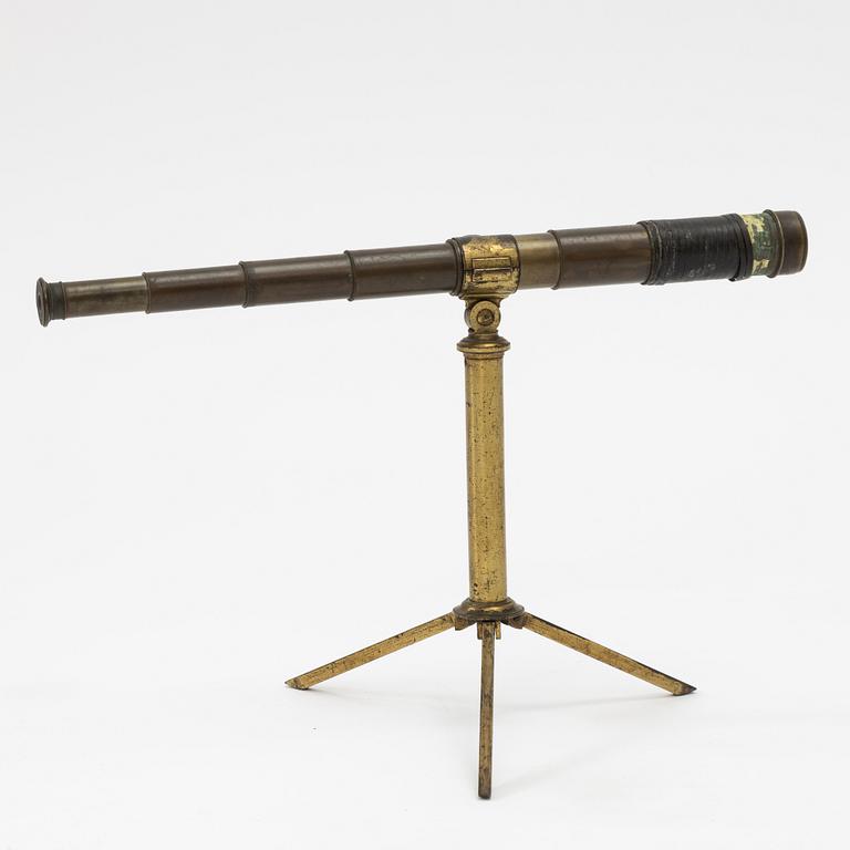 Telescope on stand, R Field & Son Birmingham, mid-19th century.