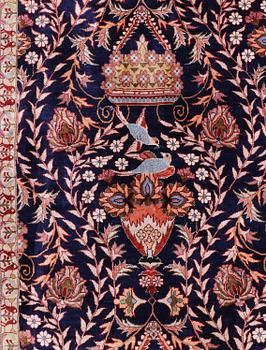 Carpet, Oriental silk, 373 x 274 cm.