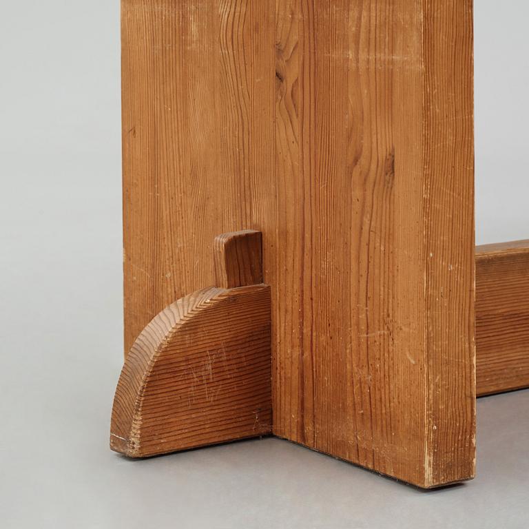 Axel Einar Hjorth, a "Lovö" stained pine table, Nordiska Kompaniet 1930s.