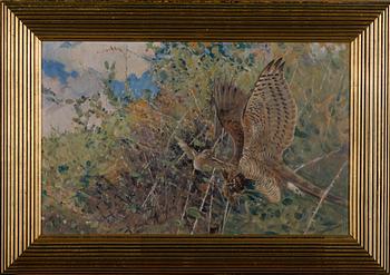 OIDENTIFIERAD KONSTNÄR, olja på kartong, osignerad, sekelskiftet 1800/1900.