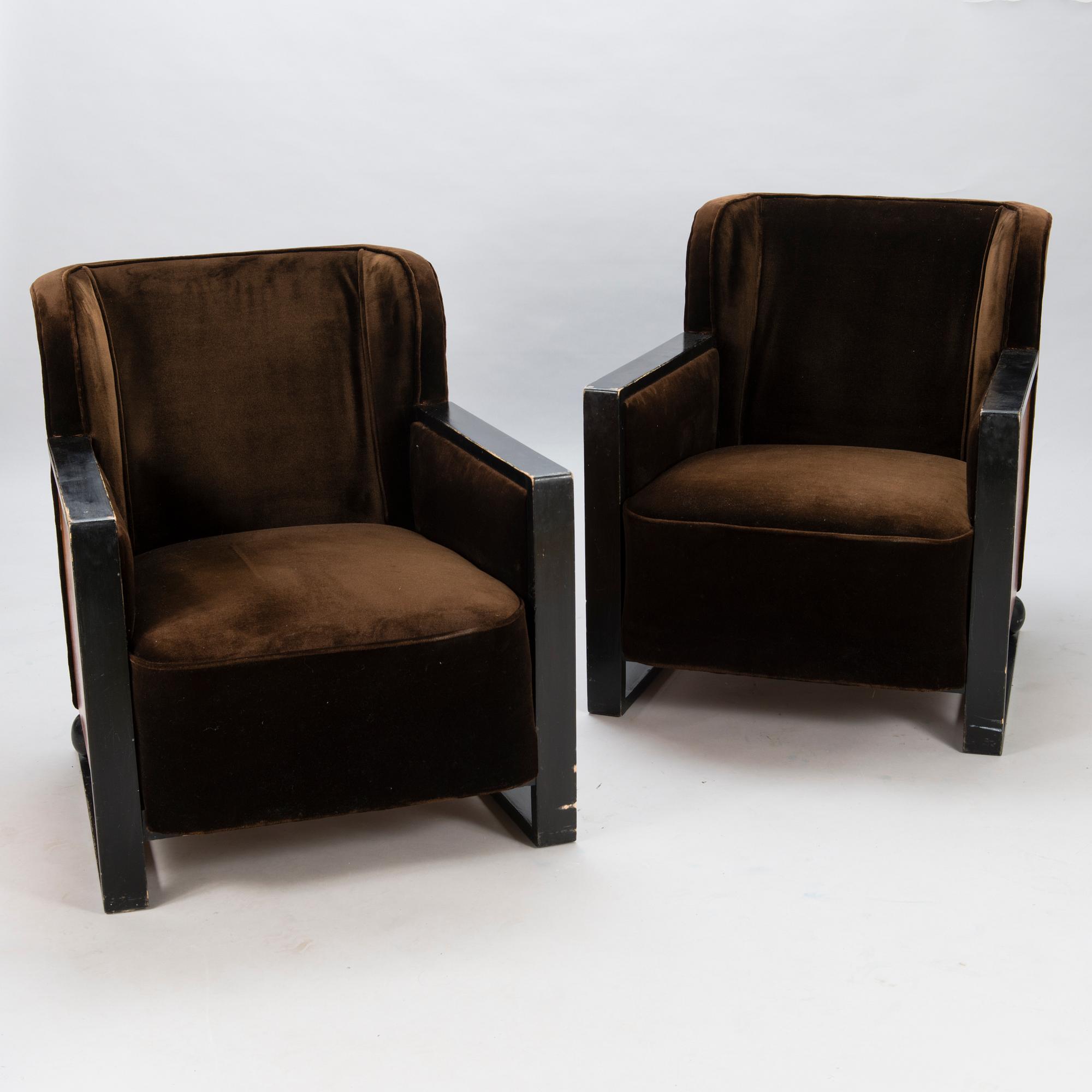 ÅKE WASASTJERNA, a 1930s 11-piece drawing room suite, 'Minister' for Asko Finland. Designed 1934.