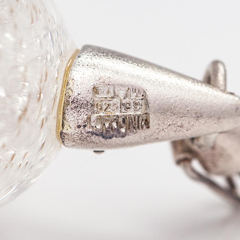 Björn Weckström, "Jibo", a serling silver and acrylic necklace, limited edition 29/50. Lapponia 2008.