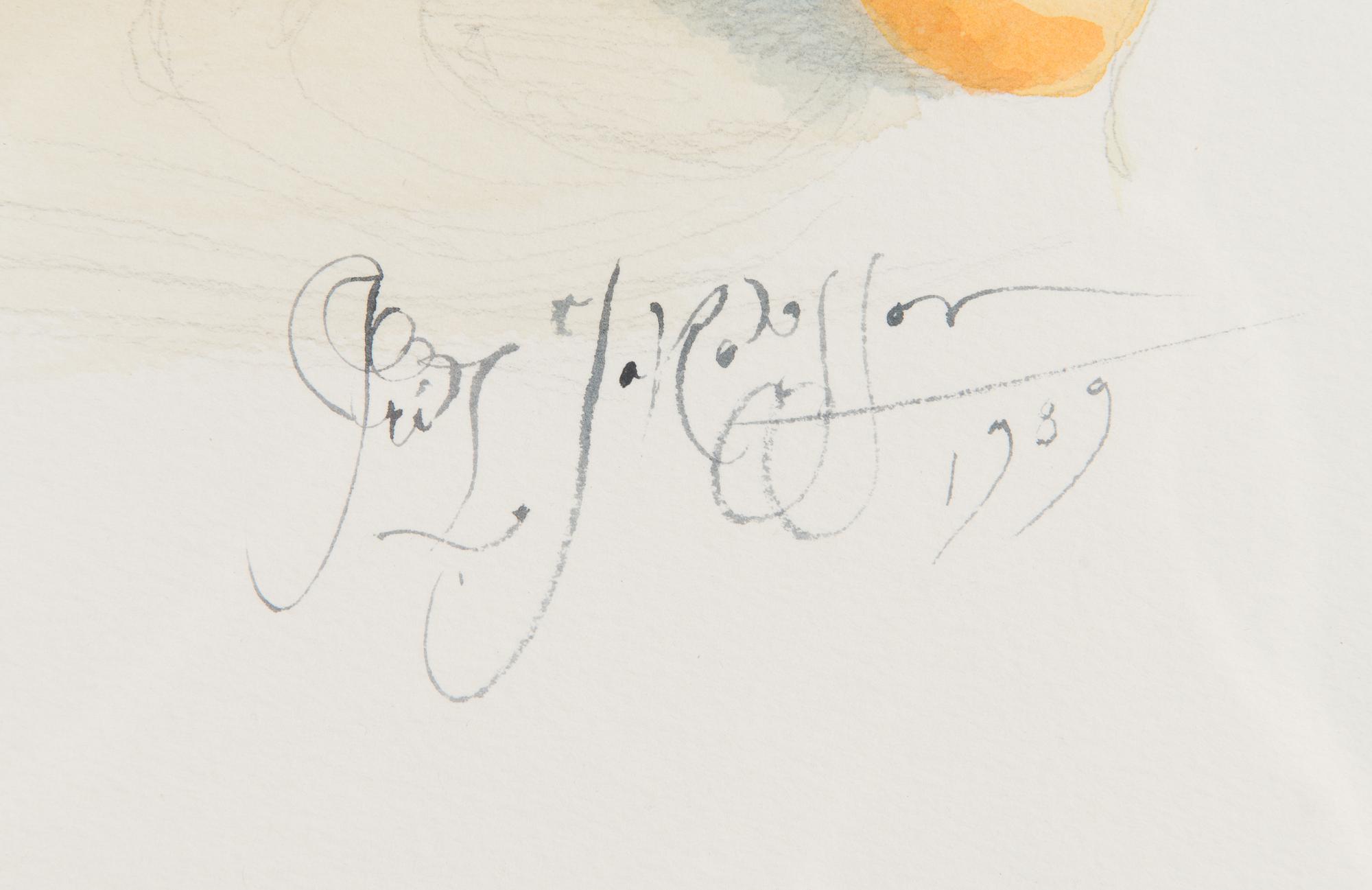 Fritz Jakobsson, water colour, signed and dated -89.
