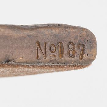 Lisa Larson, skulptur "Tonårsflickan", brons, Scandia Present, ca 1978, No 187.