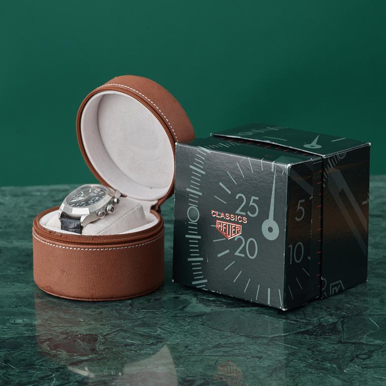 HEUER, Classics, Monza, kronograf, armbandsur, 37,5 mm,