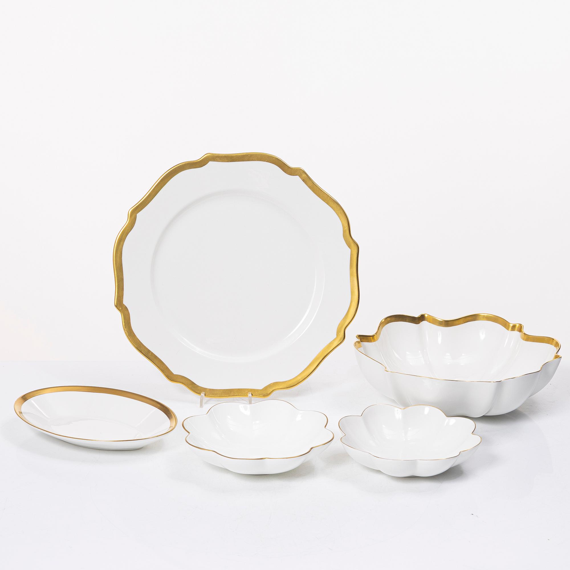 Karin Björquist, Service pieces, 14 pcs, porcelain, "Nobel", Rörstrand.