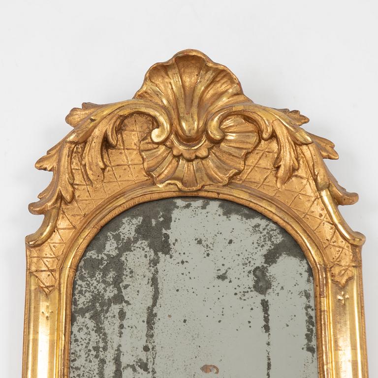 A Rococo mirror, second half of the 18th century.