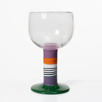 Gunnar Cyrén, Goblet, “Pop Glass”, Orrefors, signed 1967.