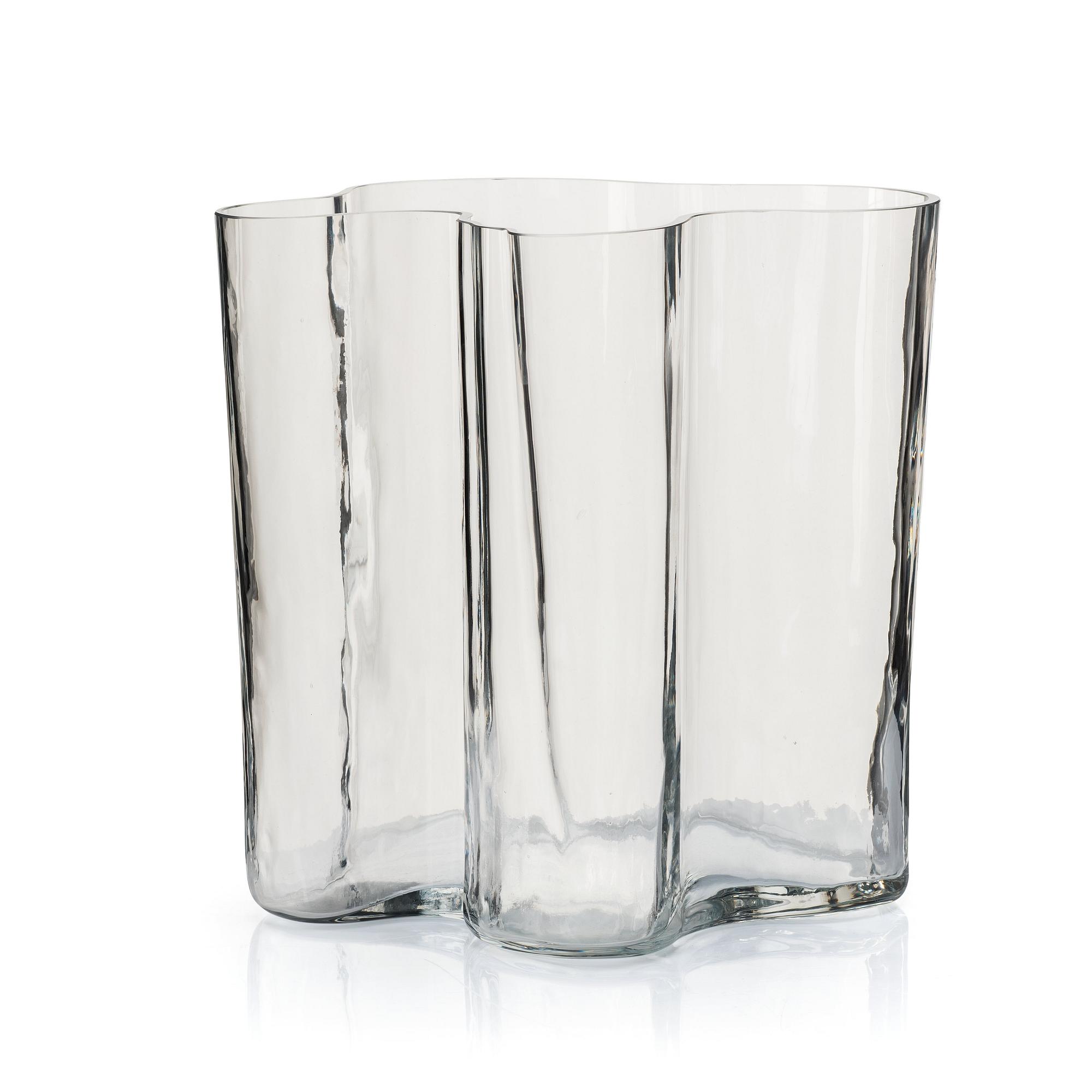 Alvar Aalto, a "model 3031" mould blown glass vase, Iittala, Finland, probably 1960-70's.