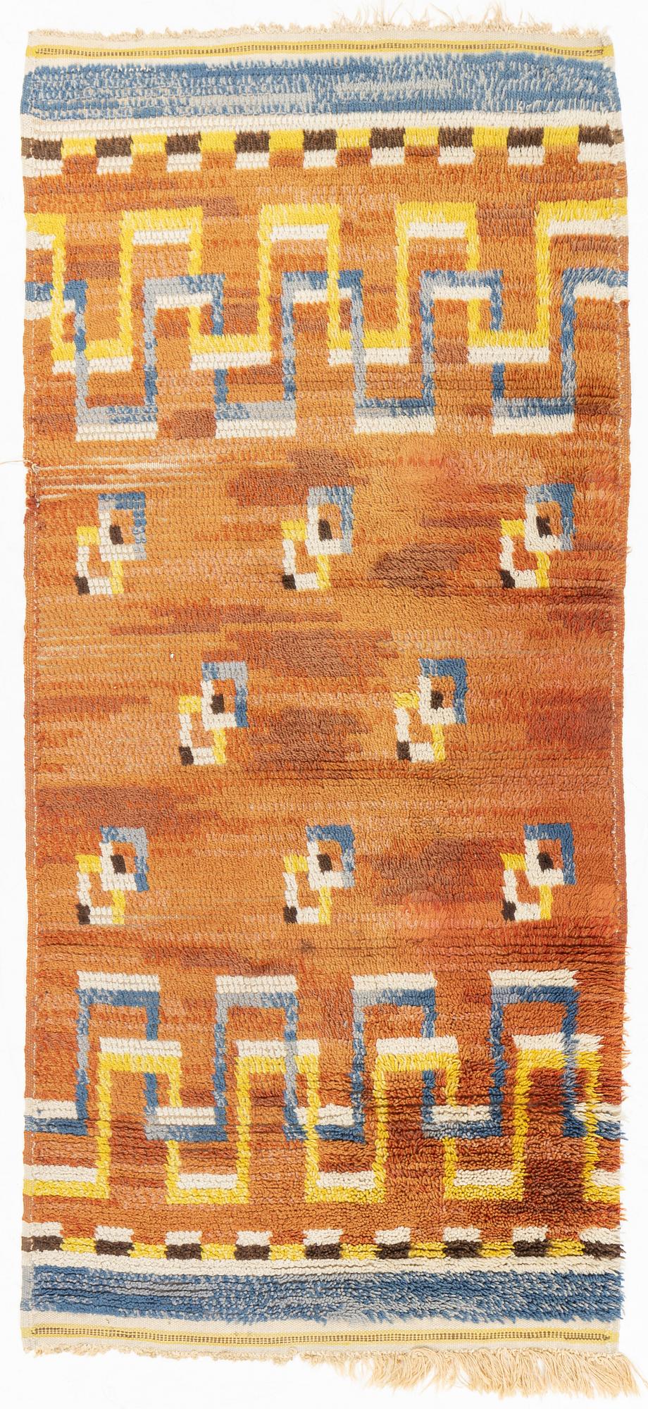 Ingrid Simonsson, a rug, knotted pile, ca 204 x 96 cm.