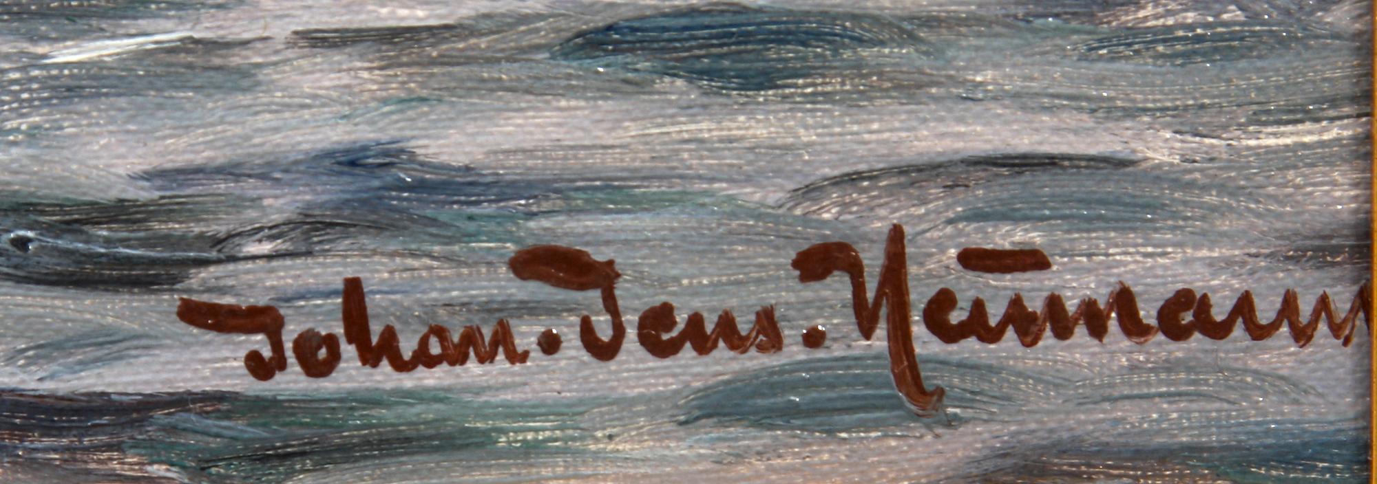 JOHAN JENS NEUMANN, olja på duk, sign.