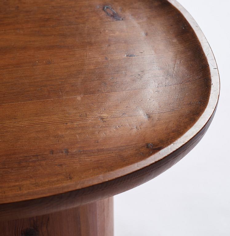 Axel Einar Hjorth, a stained pine 'Utö' table, Nordiska Kompaniet, 1930s.