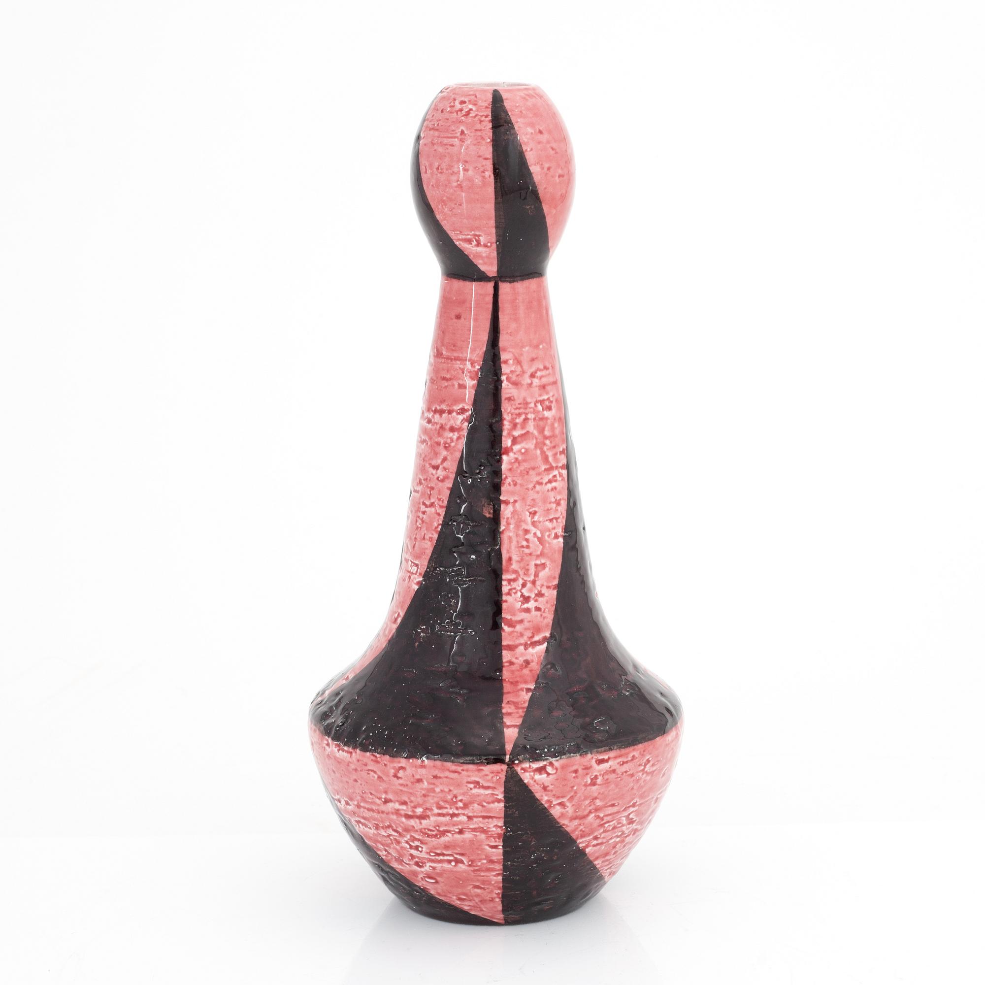 Vilhelm Bjerke-Petersen, a stoneware vase, Rörstrand, Sweden, signed 1951-52.