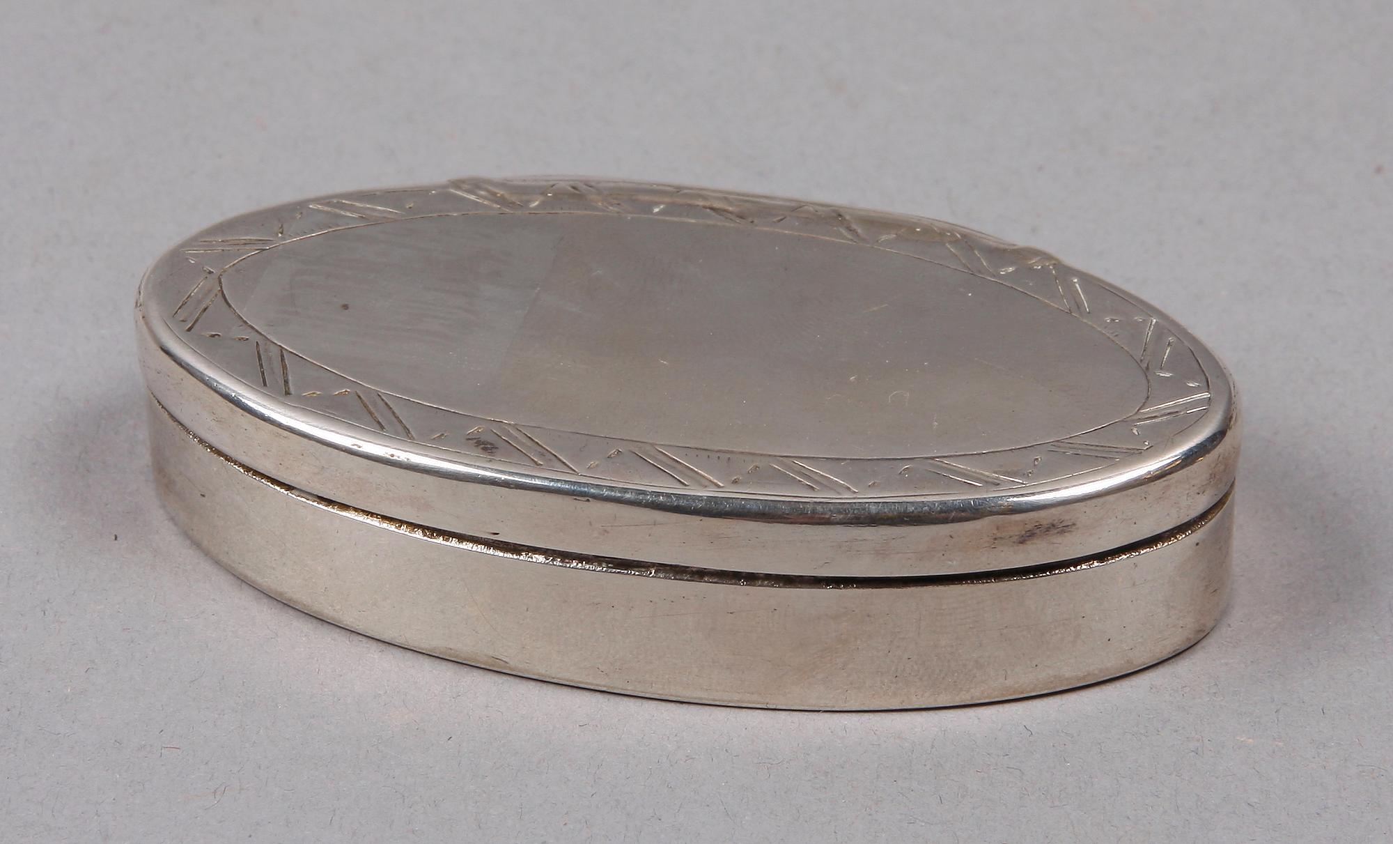 SNUSDOSA, silver, Johan Petter Hörling Enköping 1812.
