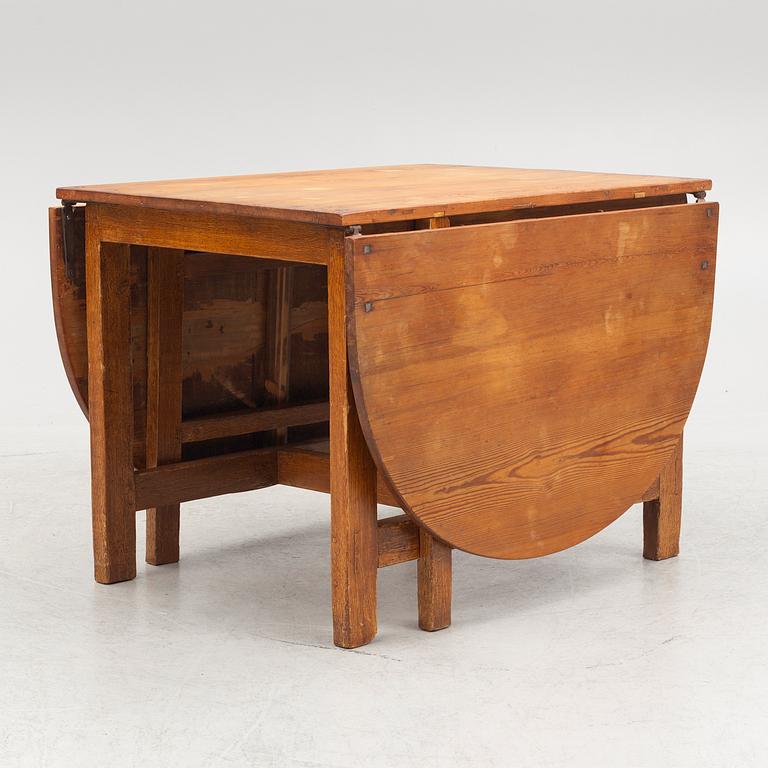 Drop-leaf table, late 19th Century.