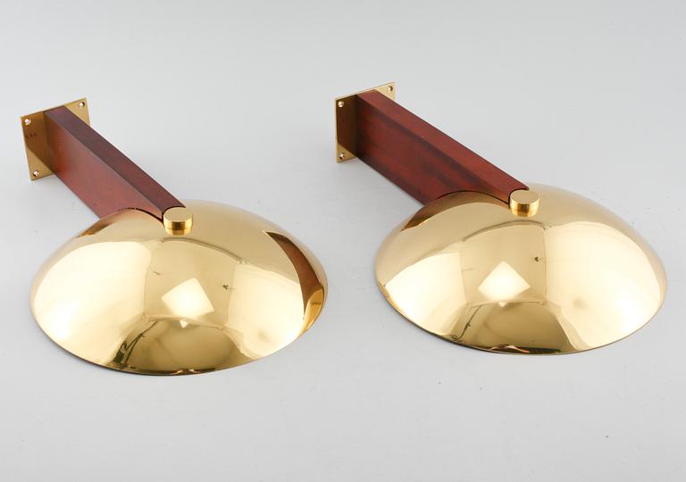 A pair of wall lamps, Tecnolumen, Germany, second half of the 20th century.