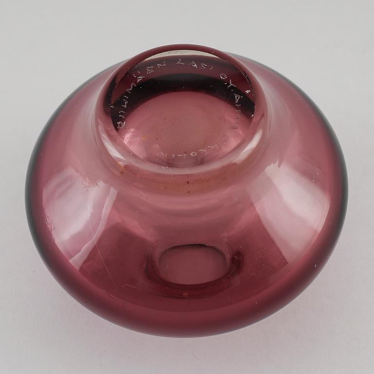 VAS, glas, Aimo Okkolin, Riihimäen Lasi Oy, Finland.