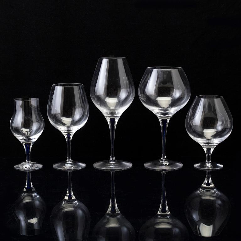 ERIKA LAGERBIELKE, glasservis, 232 delar, "Intermezzo", Orrefors, 1900-talets andra hälft.