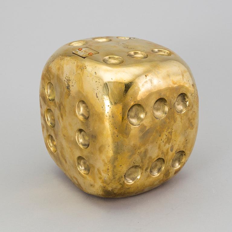 A brass sculpture by Andreas Wargenbrant, signed and numbered 4/50.