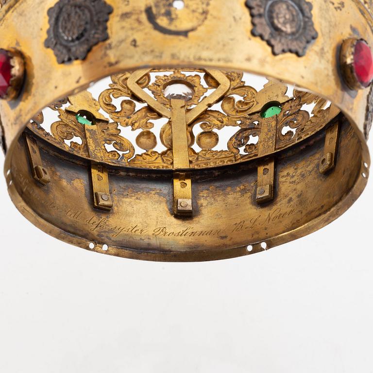 A wedding crown, FA Eneroth Stockholm 1855.