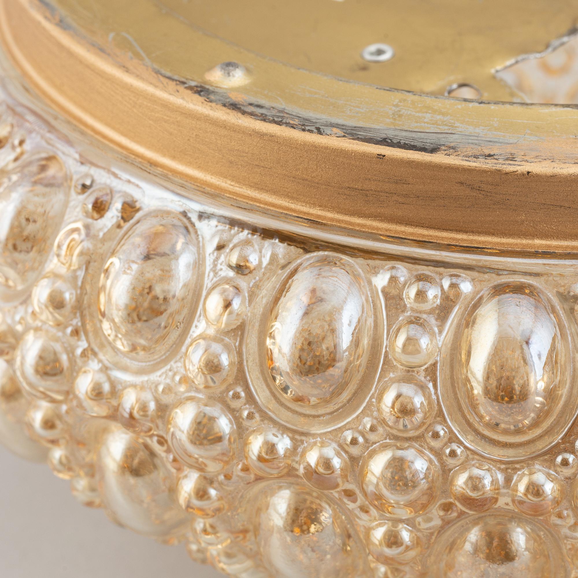 Taklampor/vägglampor, ett par, Glashütte Limburg, Tyskland, 1900-talets andra hälft.