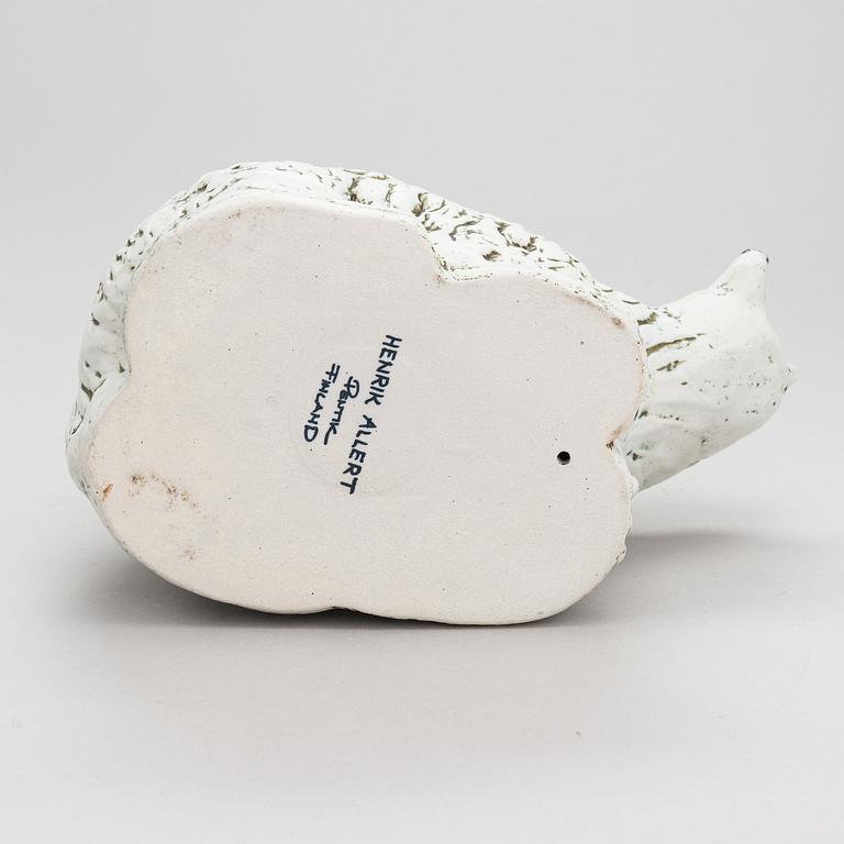 Henrik Allert, a ceramic sculpture, signed Henrik Allert Pentik Finland.