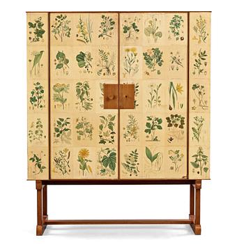 130. Josef Frank, a 'Flora' cabinet, Svenskt Tenn, Sweden probably 1950's, model 852.